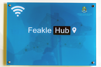 Feakle Digital Hub wall plaque