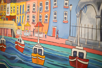 Bespoke mural painted by Dave O'Rourke for the Kilrush Digital Hub