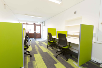 Hot-desks and partitions in Miltown Malbay Digital Hub